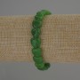 Chrysoprase Heart Bracelet, diameter 10x10mm+/-, length 18cm stretch