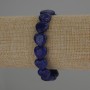 Lapis Lazuli Heart Bracelet, Diameter 12x12mm+-, Length 18cm Stretch