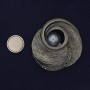 Magnetic Brooch Accent Pearl Rhinestones Silver-tone Metal 50mm+