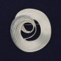 Accent Brooch White Pearlescent Colour Iridescent Rhinestones Silver-Tone Metal 48x45mm+