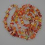 Assorted Stone Chip Beads, diameter 7-15x4-6mm+- on fishing line, length 80cm+