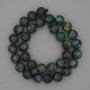 African Turquoise Smooth Round Beads, diameter 12mm on thread, length 39cm+