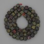 Dragon Blood Jasper Beads Faceted Cube 7mm+/- on Thread, Length 39cm+