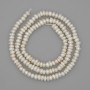 Natural River Pearl Beads 8x2-3mm+/-, length 35cm+/- on a thread
