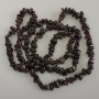 Garnet Chip Beads, diameter 4-10x3-5mm+-, length 80cm+- on Fishing Line
