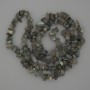 Labradorite Chip Beads, diameter 7-12x3-6mm+-, length 76cm+- on fishing line