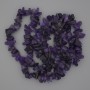 Amethyst Chip Beads, Diameter 10-17x6-9mm+/-, Length 80cm+/- on Nylon Thread