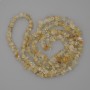 Citrine Chip Beads, Diameter 6-10x2-5mm+/-, Length 80cm+/- on Nylon Thread