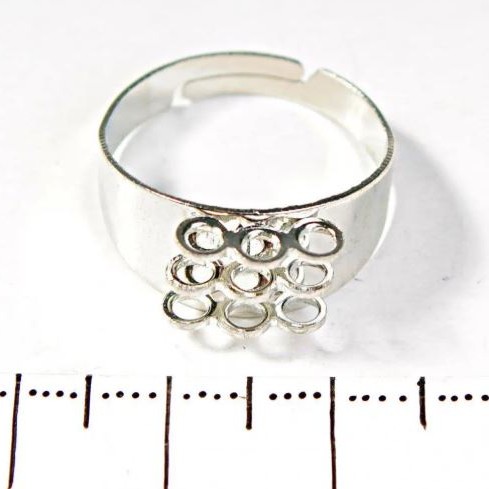 Price per pack/10pcs 10mm Ring Base with 9 Loops