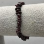 Garnet Chip Bracelet, diameter 5-8x3mm+-, length 18cm+- stretch
