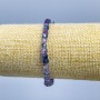 Fluorite Bracelet, Natural Stone Faceted Cube, Diameter 4x4mm+-, Length 18cm (Stretch)