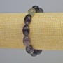 Fluorite Bracelet, Natural Stone Oval, Diameter 10x14.5mm+-, Length 18cm+ (Stretch)