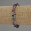 Natural Fluorite Chip Bracelet, diameter approx. 7x4mm, length approx. 18cm, stretch