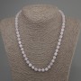 Kunzite Necklace, faceted cube beads, diameter 6mm+/-, length 50mm+/- with clasp