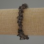Smoky Quartz Chip Bracelet, diameter 7-10x2-4mm+/-, length 18cm stretch