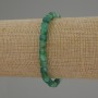 Agate Bracelet, Faceted Cube Beads, diameter approx. 5mm, length 18cm, stretch