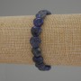 Sodalite Heart Bracelet, diameter 10mm+/-, length 18cm+/- stretch