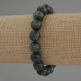 Emerald Fuchsite (Muscovite) Bracelet, smooth round beads, diameter 10mm+/-, length 18cm stretch
