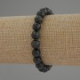 Emerald Fuchsite (Muscovite) Bracelet, smooth round beads, diameter 8mm+/-, length 18cm stretch