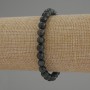 Emerald Fuchsite (Muscovite) Bracelet, Smooth Round Beads, diameter approx. 6.5mm, length 18cm, stretch