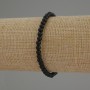 Agate Smooth Bead Bracelet, diameter 4mm+-, length 18cm, stretch