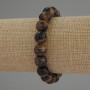 Tiger's Eye Bracelet, smooth round beads, diameter 10mm+/-, length 18cm+/- stretch