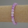 Lavender Amethyst Faceted Cube Bracelet, diameter 7mm+/-, length 18cm+/- stretch