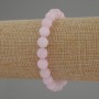 Kunzite Bracelet, smooth round beads, diameter 8mm+/-, length 18cm stretch