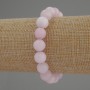 Kunzite Bracelet, Smooth Round Beads, diameter approx. 10mm, length 18cm, stretch