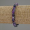 Natural Fluorite Bracelet, Faceted Cube Beads, diameter approx. 7mm, length approx. 18cm, stretch