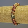 Red Jasper Tumbled Bracelet with Geode Inclusions, diameter 11x11mm+-, diameter 9x9mm+-, length 18cm stretch
