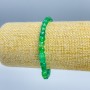 Agate Bracelet, Natural Stone Faceted Cube, Diameter 5x5mm+/-, Length 18cm (Stretch)