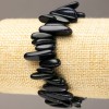 Natural Aventurine 'Blue Sand Cairo Night' Bracelet, Needle Chip, on Elastic, d 13-24x3-6(+-)mm circumference 18cm