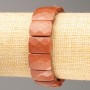 Aventurine Golden Sand Bracelet on Elastic, Faceted Rectangular Link 16.5x11.5mm+-, Length 20cm+