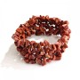 Aventurine Bracelet (Synthetic) 'Golden Sand' Stone Chips on Elastic Band