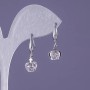 Crown Earrings, Length 22mm