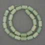 Natural Stone Beads Jade Cylinder, diameter 14x8mm+-, length 39cm+