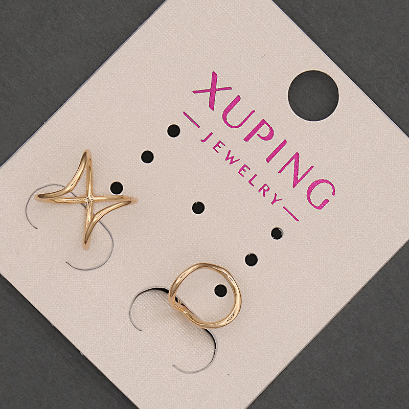 Xuping Double Ear Cuff 18K Gold Plated 8x7mm+