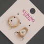 Xuping Earrings 18K Gold Plated & Rhodium 8x14mm+