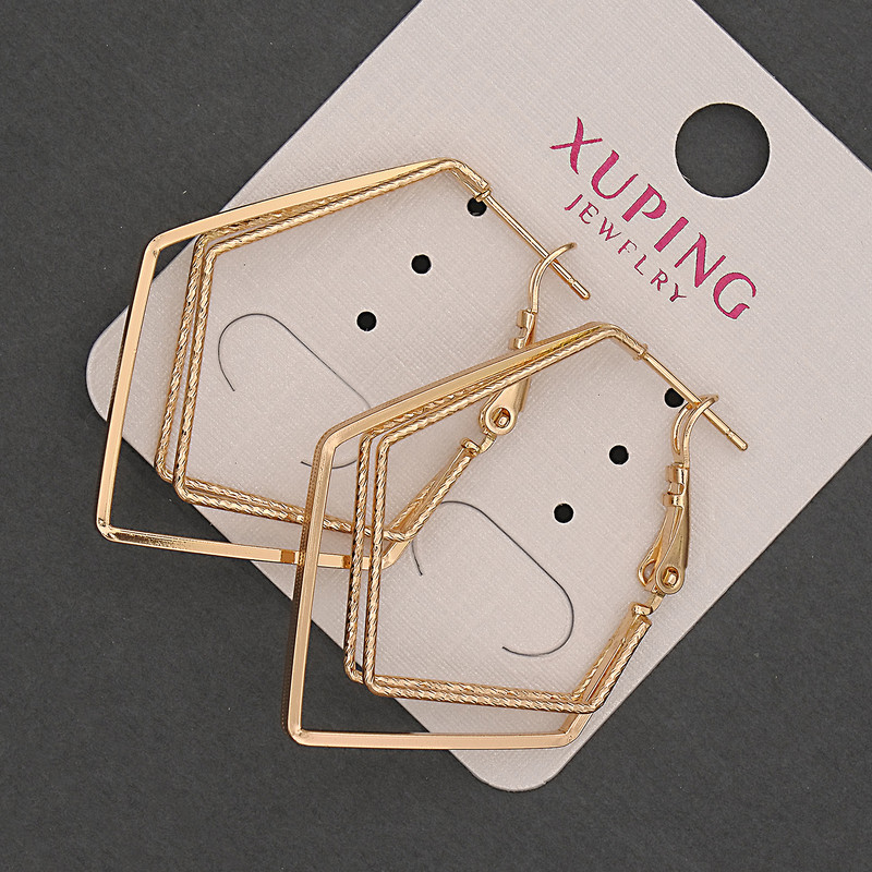 Xuping Earrings, diameter 4mm+-, length 37mm+- 18K Gold Plated
