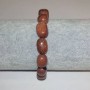 Aventurine Golden Sand Natural Stone Bracelet, Barrel Beads on Elastic, 10x14mm, Circumference 18cm