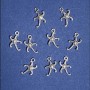Findings Pendant Starfish 12x19mm+/-, Pack 20g+/- 22pcs+