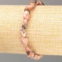 Rhodochrosite Natural Stone Bracelet, Tumbled, Diameter 10x8-10mm+/-, Length 18cm