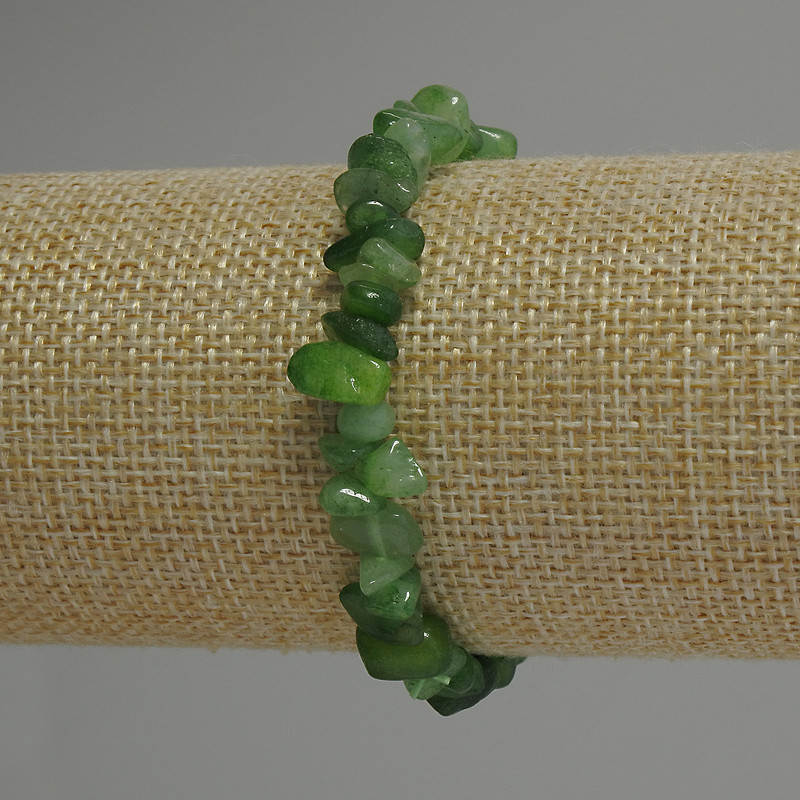 Toned Quartz Chip Bracelet, diameter 7-10x3-5mm+-, length 18cm+- stretch