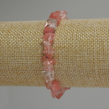 Chalcedony Chip Bracelet, diameter 5-10x2-4mm+/-, length 18cm+/- stretch