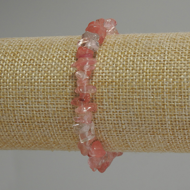 Chalcedony Chip Bracelet, diameter 5-10x2-4mm+/-, length 18cm+/- stretch