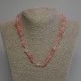 Chalcedony Chip Necklace, diameter 5-10x2-4mm+-, length 45cm+- with clasp