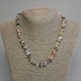 Botswana Agate Chip Necklace, diameter 6-9x2-4mm+/-, length 45cm+/- with clasp