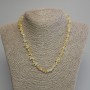Citrine Chip Necklace, diameter 7x4mm+/-, length 45cm+/- with clasp