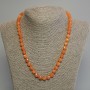 Mashan Jade Faceted Cube Necklace, diameter 7mm, length 45cm+- with clasp